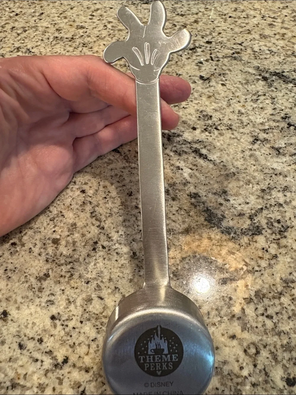 Mickey's Coffee 2-Tablespoon Stainless Steel Coffee Scoop - Silver